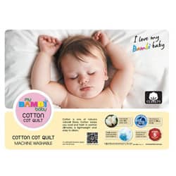 Bambi Baby Terry Towelling Waterproof Cot Mattress Protector