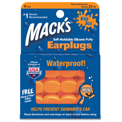 Mack's Moldable Kids Size Silicone Ear Plugs Main Image N
