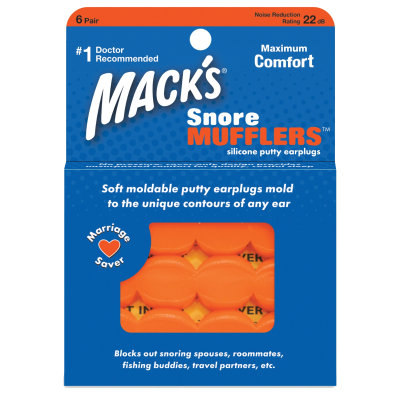 Mack's Moldable Snore Mufflers Silicone Ear Plugs