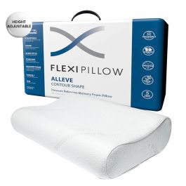 Knee Pillow w/Strap - New 3-Level Contour Memory Foam Leg Separator & Side Sleeper Design, Large to Small Support & Hip Alignment for Lower Back, Join