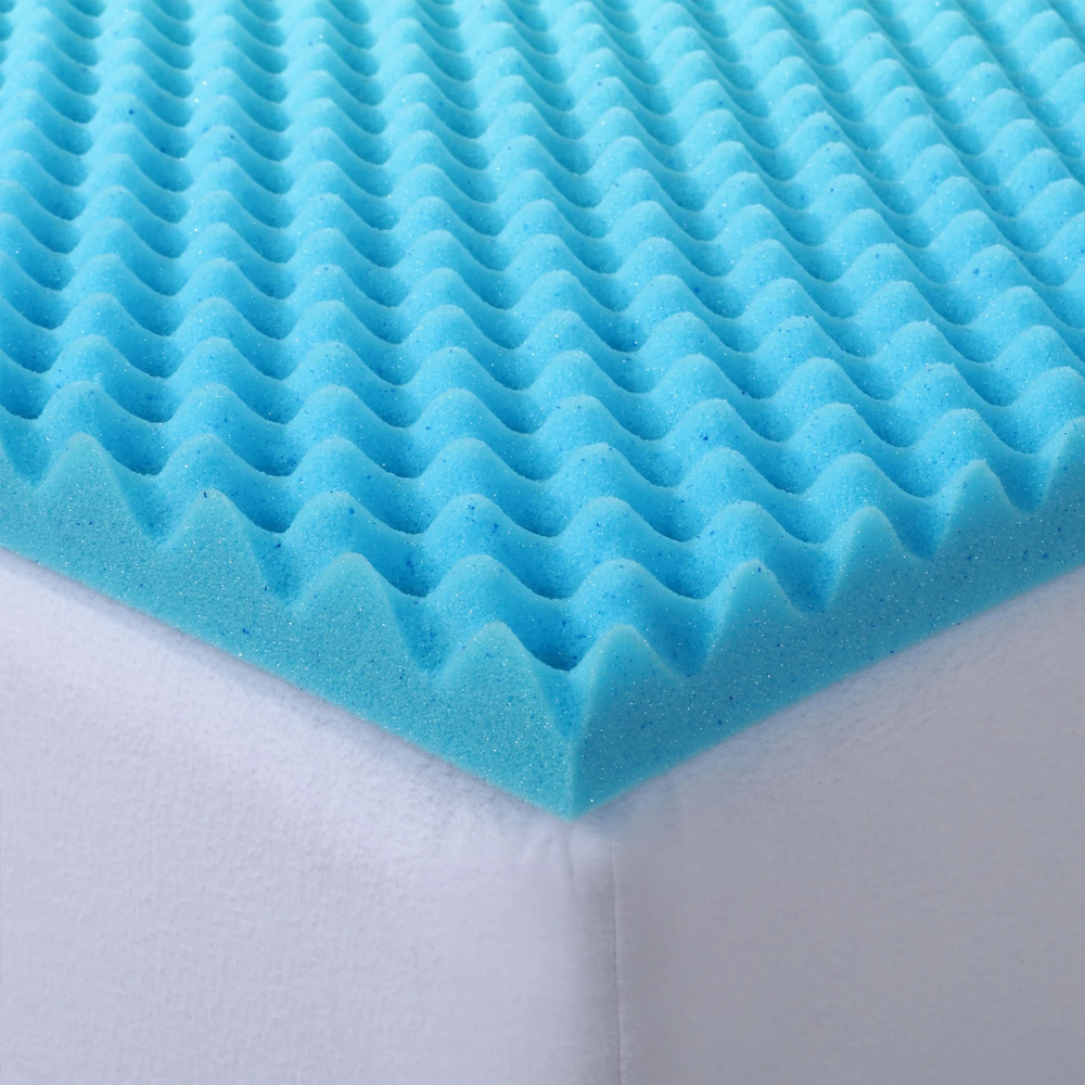 Gel Infused Convoluted Cool Memory Foam Underlay