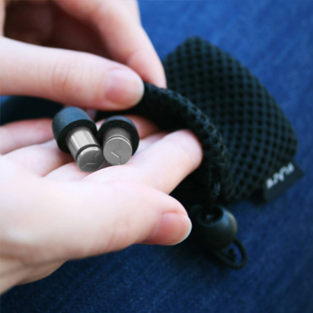 Flare Audio Isolate Aluminium Earplugs Black Solid Titanium Micro Ear  Protectors