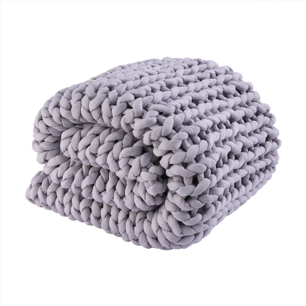 Serene Hand Woven Chunky Knit Calming Weighted Blanket