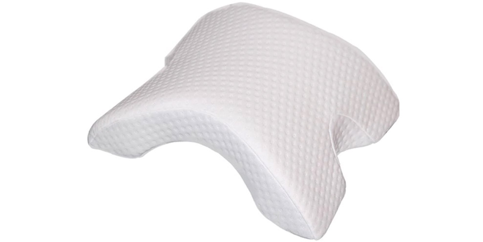 SleepLabs Arm Arch Contoured Memory Foam Pillow with Pillowcase