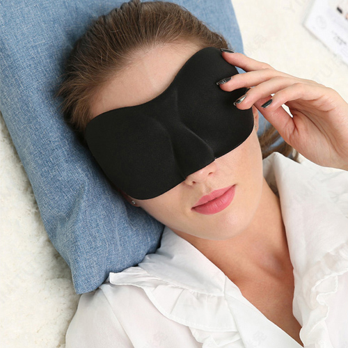 Travel Easy Black Contoured 3D Sleep Mask